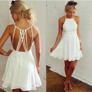 Backless Loose Swing Club Mini Cocktail Dress